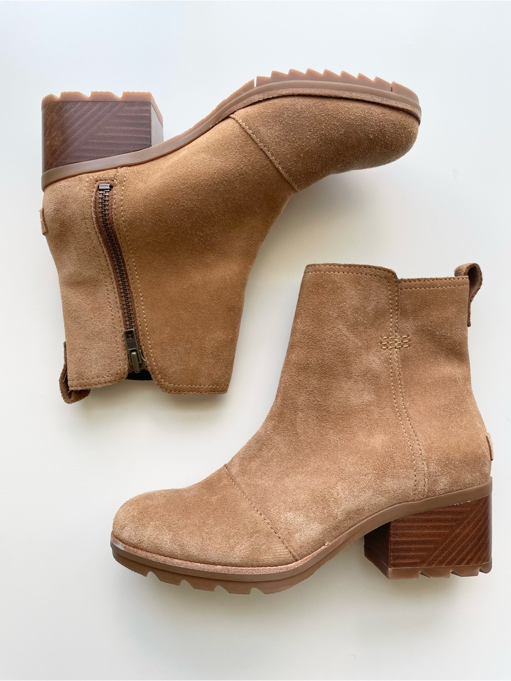 Sorel Cate Waterproof Suede Ankle Boots